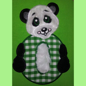 Cute Fluffy Teddy Bear O Applique (5X7)