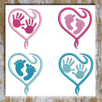 EDS132 Display pic Hand and footprints - Image 1