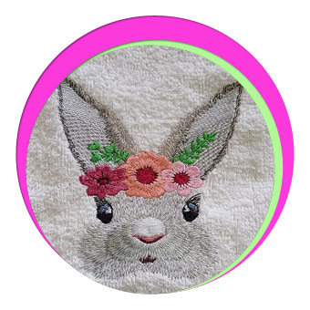 EDS179 Display Flower Bunny 4x4 - Image 1