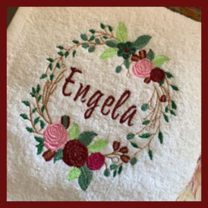 Flower Wreath 6X10