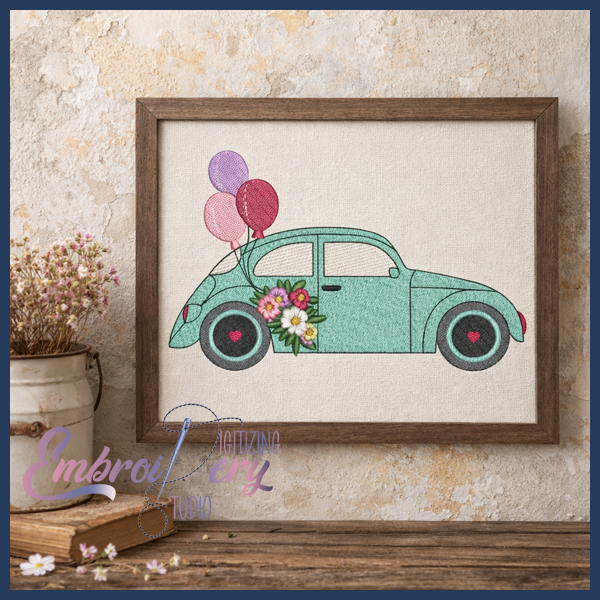 EDS1190 Display Vintage Flower Beetle - Image 1