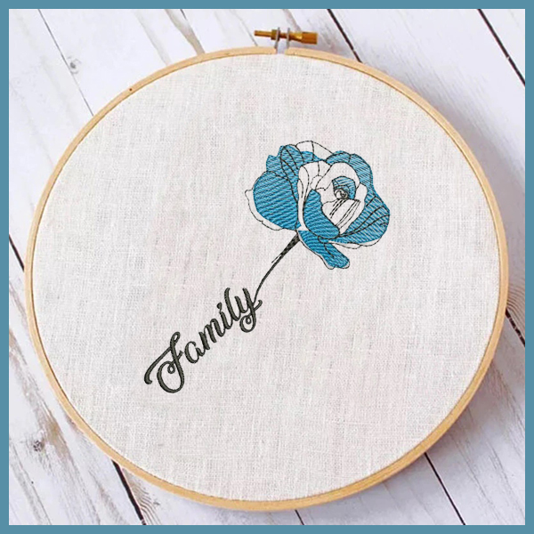 EDS582 Display Family Rose - Image 1