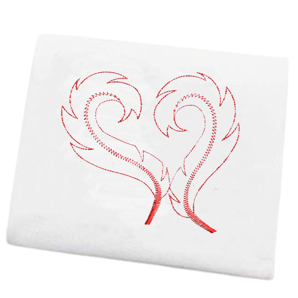 EDS772 Display Feather Heart - Image 1